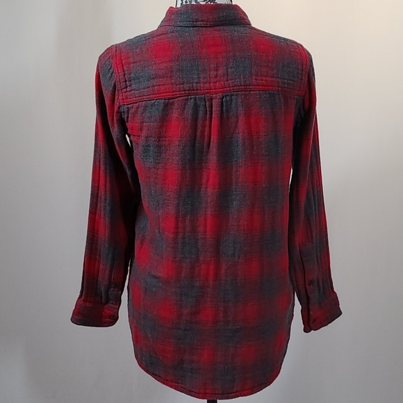 Madewell Boyfriend Flannel with Pockets - Picture 4 of 9